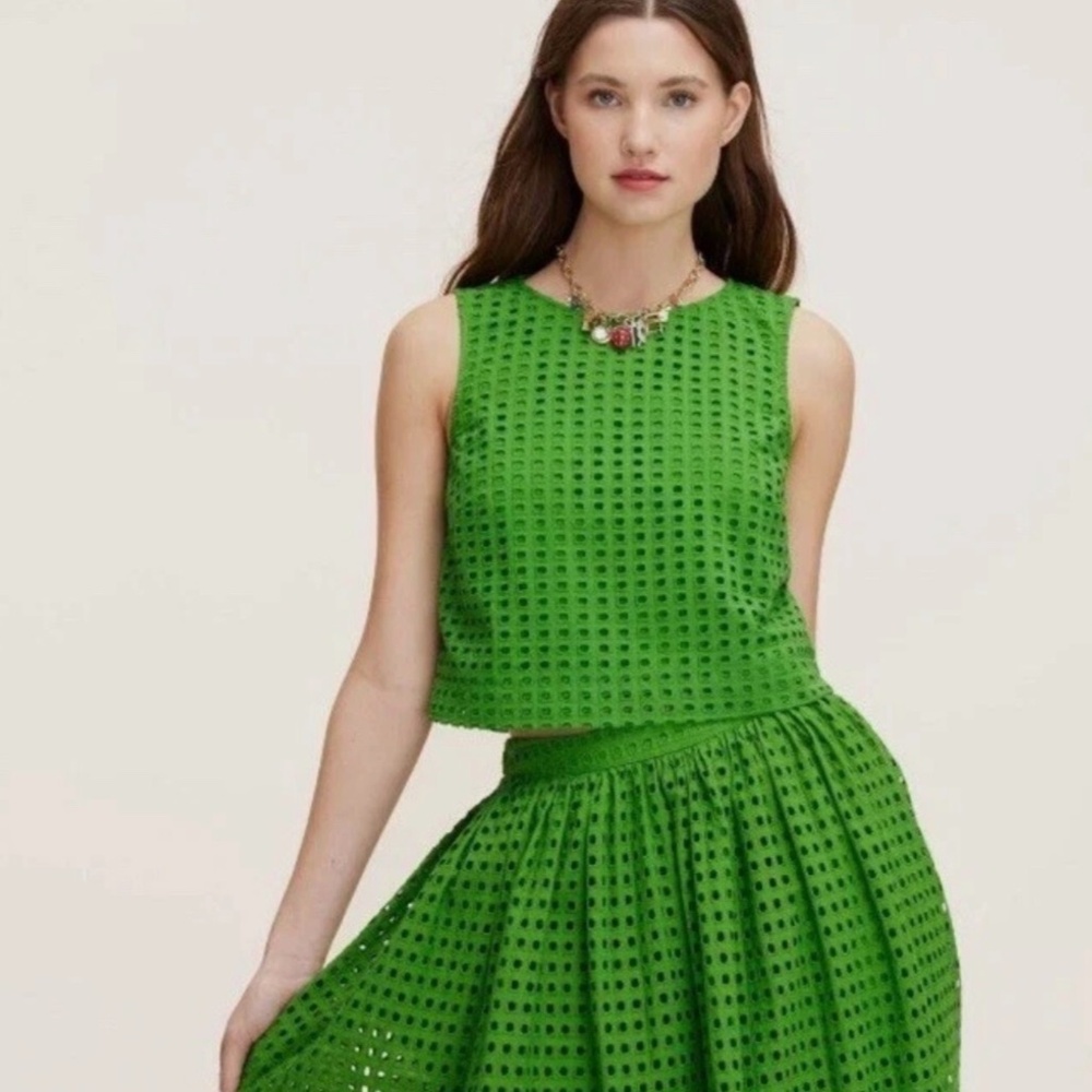 Kate Spade x Target Eyelet Shell Set Size Large - 2 Piece Set - Skirt & Top New